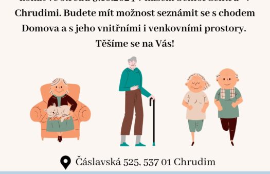 Pozvánka na Den otevřených dveří SeniorCentra Chrudim